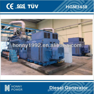 Large 60Hz 1800RPM 2500kW Diesel Genset Power Plants